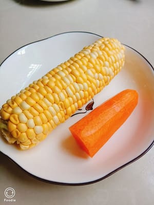 新鲜玉米30克，新鲜的胡萝卜20克