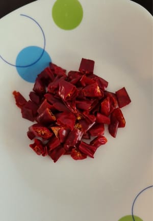 辣椒随意。切圈圈