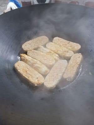 然后放入豆豉