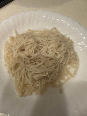 ล้างด้วยน้ำเย็นและวางน้ำแข็งไว้ด้านบนเพื่อให้คงเนื้อสัมผัสได้ดีขึ้น