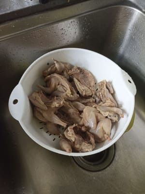 再次用流水沖洗