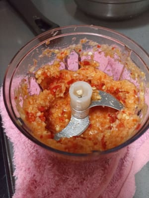 Setelah bumbu di haluskan
