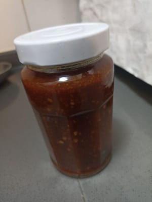 Sauce juko sudah dingin Kita bisa masukan ke bottle