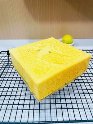 百香果菠萝汁戚风蛋糕