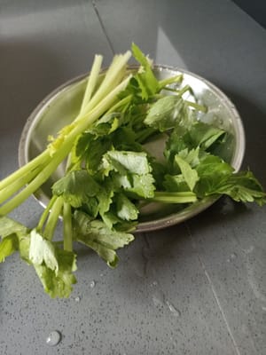 Cuci daun sledri