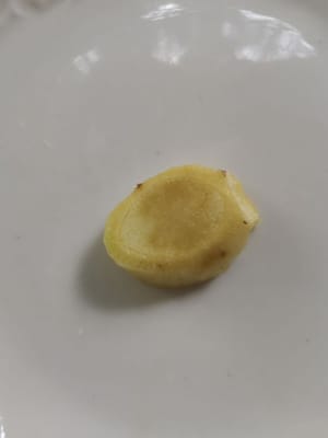 tagliare lo zenzero a pezzetti piccoli e lunghi