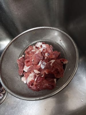Nach 20 Minuten waschen und abtropfen lassen