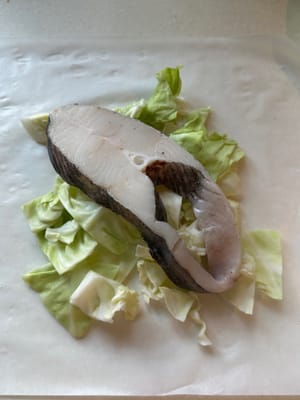 Kemudian fillet ikan halibut