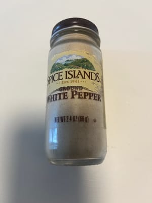 Una pizca de pimienta blanca