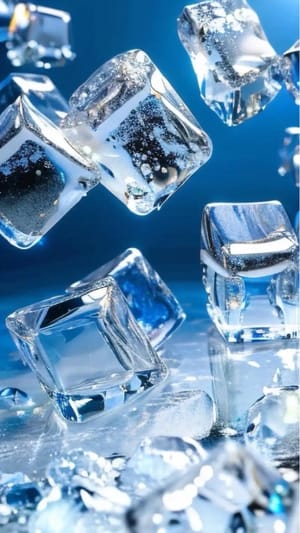 ice cubes (ice cubes are needed when the room temperature is over 15 degrees)