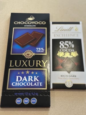 chocolate negro de su elección