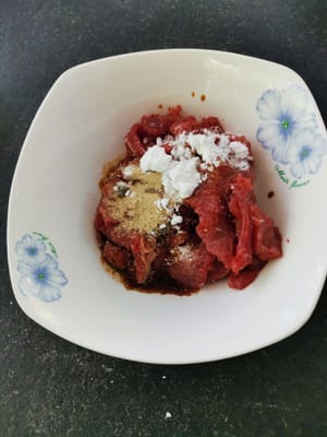 lalu masuk Kan semua bumbu, lalu aduk rata