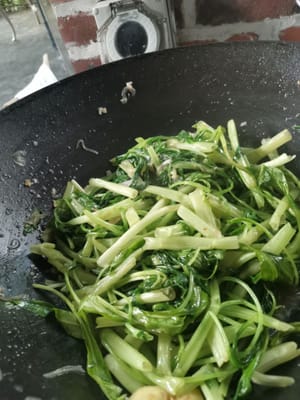 火が通るまでかき混ぜる