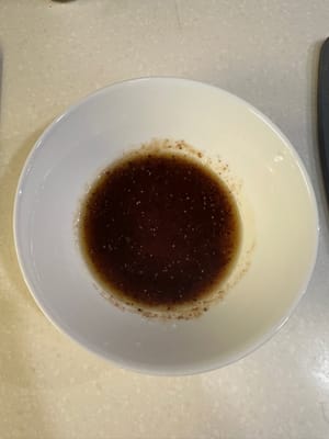 In a small bowl, mix together olive oil, balsamic vinegar, honey, salt and pepper