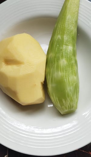 200g each of potatoes and lettuce