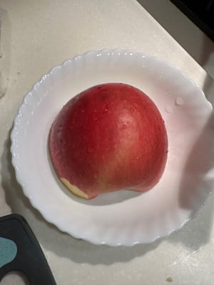 une demi-pomme