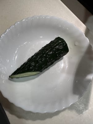 un demi-concombre