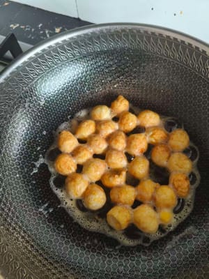 Fry until tiger skin-like.