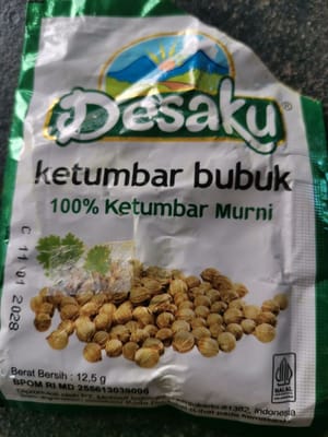/2 teaspoons coriander powder