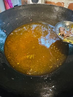 Biarkan sup di dalam wajan