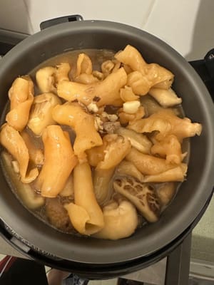 换煲加放花胶炆30分钟, 即可