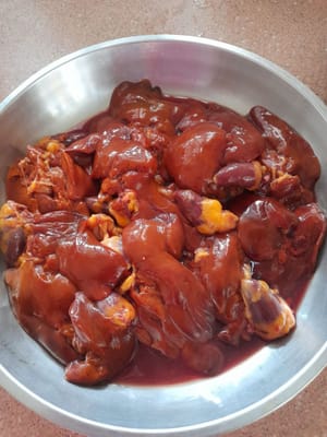gr hígado de pollo (lavar bien, agregar agua de tamarindo)