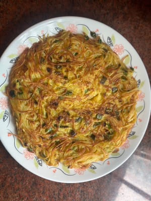 Servi con una farfalla e la torta di patate croccante e deliziosa è pronta per essere gustata 😋😍