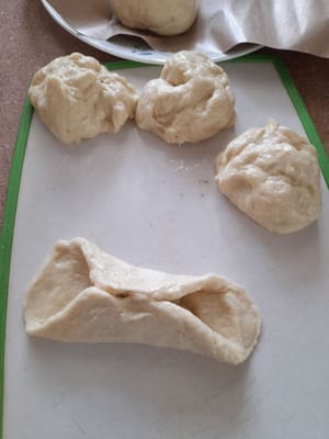 Chiudere bene l'impasto, continuare fino al termine