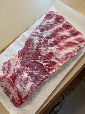 Schweinebauch mit Schwarte