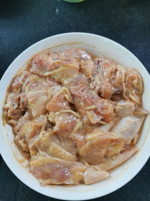 then marinate, and let stand for 30 minutes so that the spices are absorbed