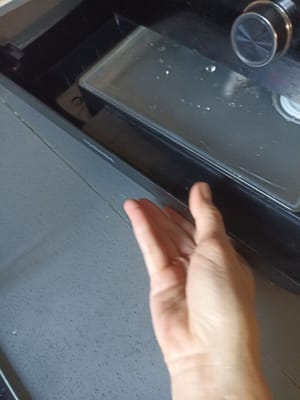 将水放入蒸锅，盖上水容器，然后将其放在适当的位置。