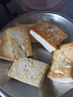 Tofu, der gebraten wurde