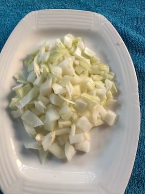 재료: 다진 고추, 생강, 마늘, 양파