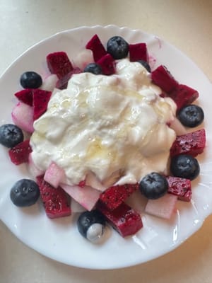 Ajoutez une petite cuillère à café de miel pour le rendre plus délicieux 😋 trois photos