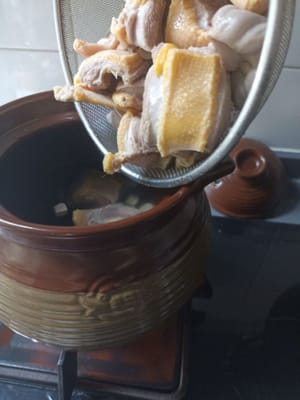Añadir carne de pato