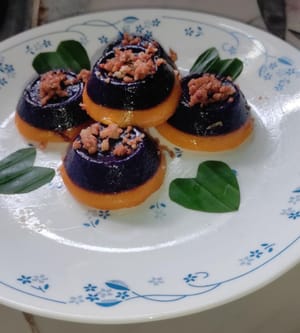 撒上椰蓉即可食用