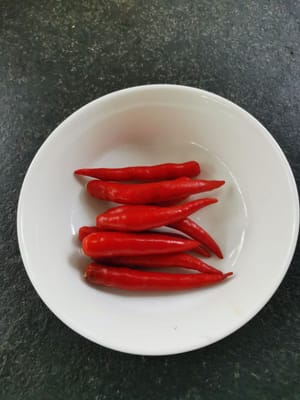Fruto del chile rojo
