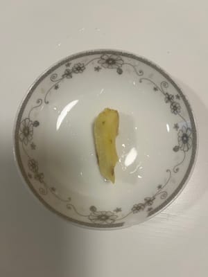 Pequeño trozo de jengibre