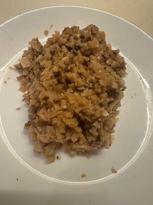 funghi shiitake tritati