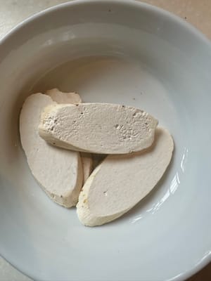 乾燥した長芋のスライス