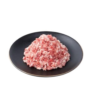 250 g Schweinehackfleisch mit abwechselnden Schichten aus Fett und magerem Fleisch