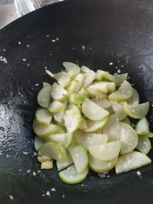 then add salt and stir