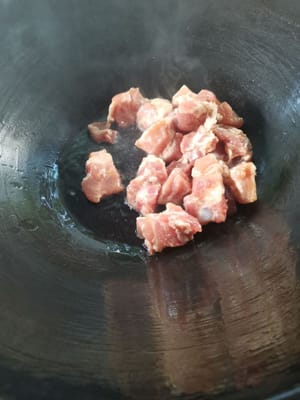 then put in the pork ribs