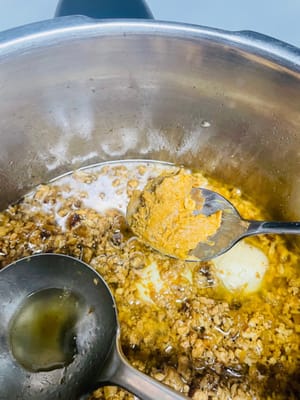 Add peanut butter to make the dish more flavorful.