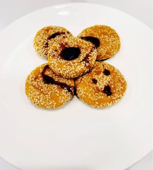 Pai labu (versi wijen dan remah roti)