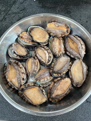 新鮮なアワビ