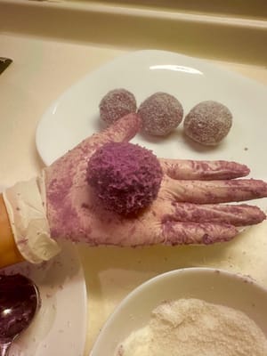 ボール状に丸める