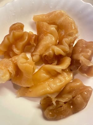 Buñuelo de plato tratado