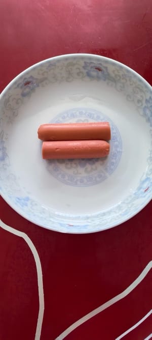 火腿肠一条。