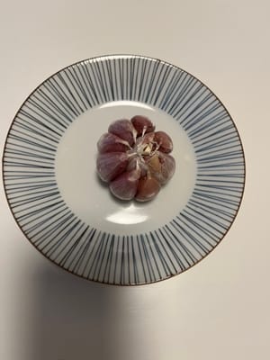 Ein Stück Knoblauch